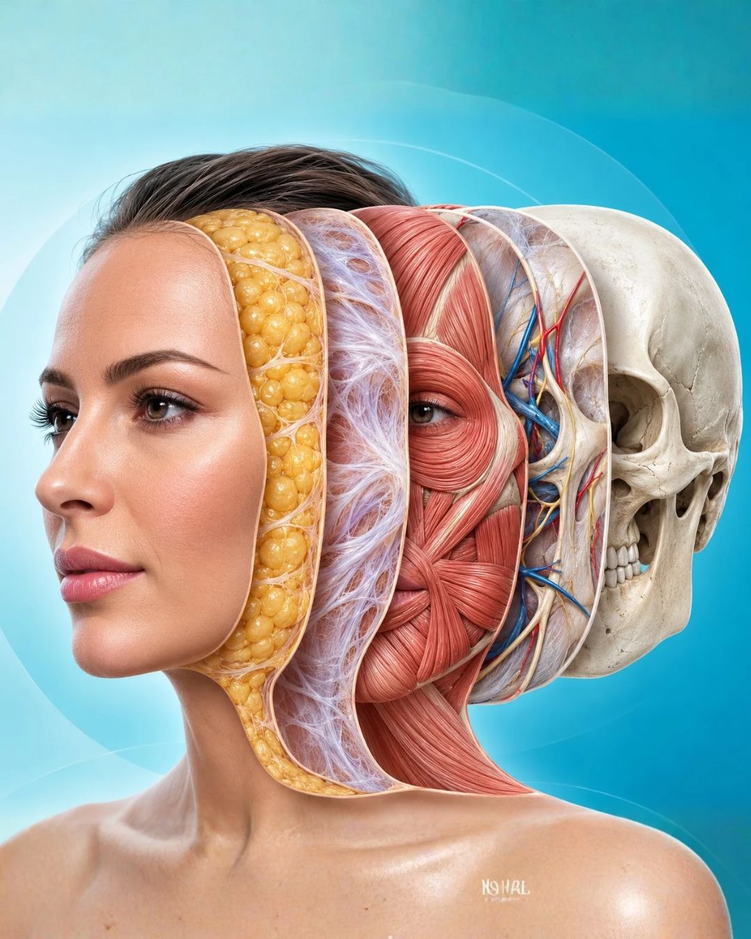 Anatomía de los músculos de la expresión facial y sus fijaciones tisulares